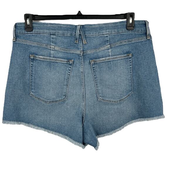 Good American shorts Good Curve high waist denim plus size 18 - Picture 3 of 5